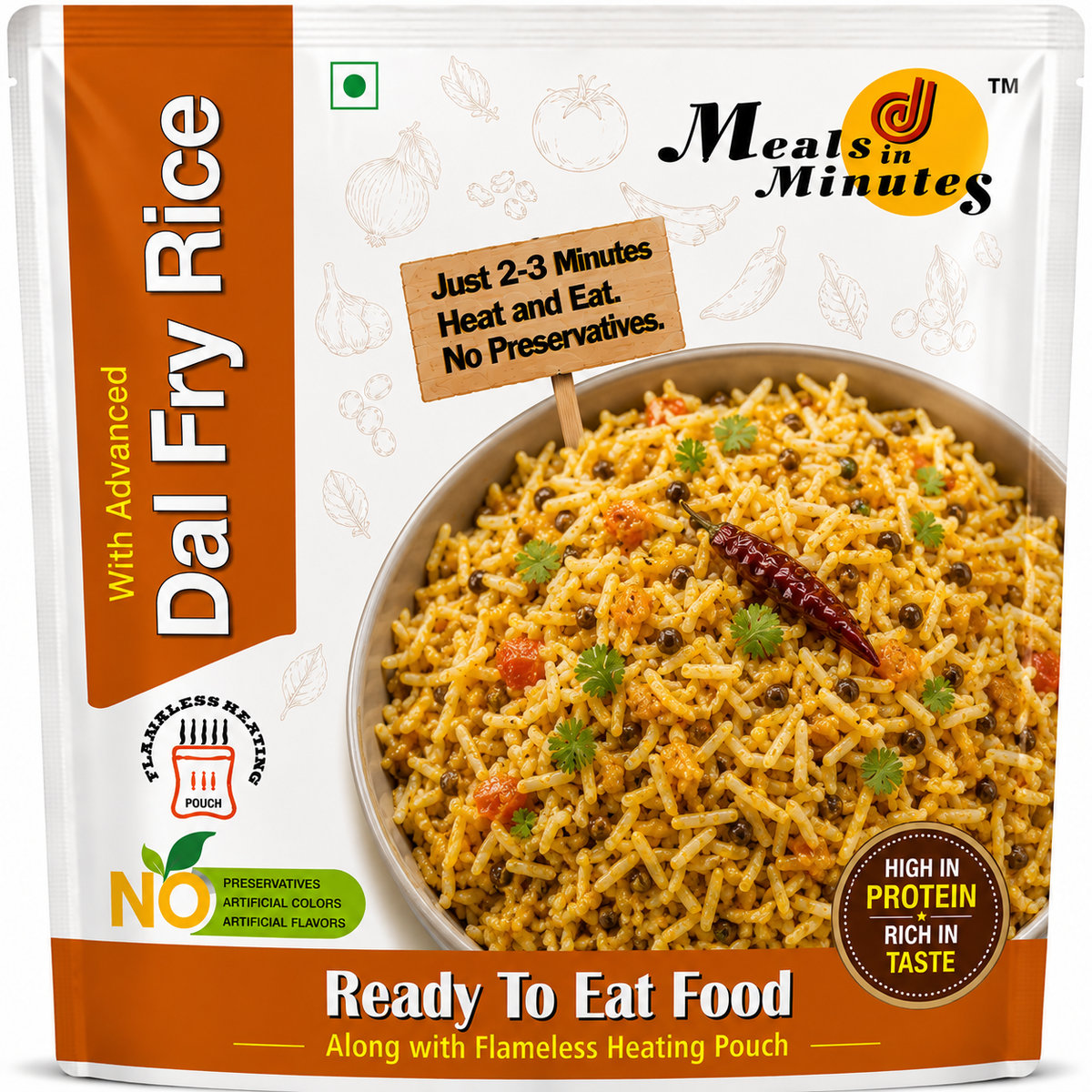 Dal Fry Rice Combo Meals
