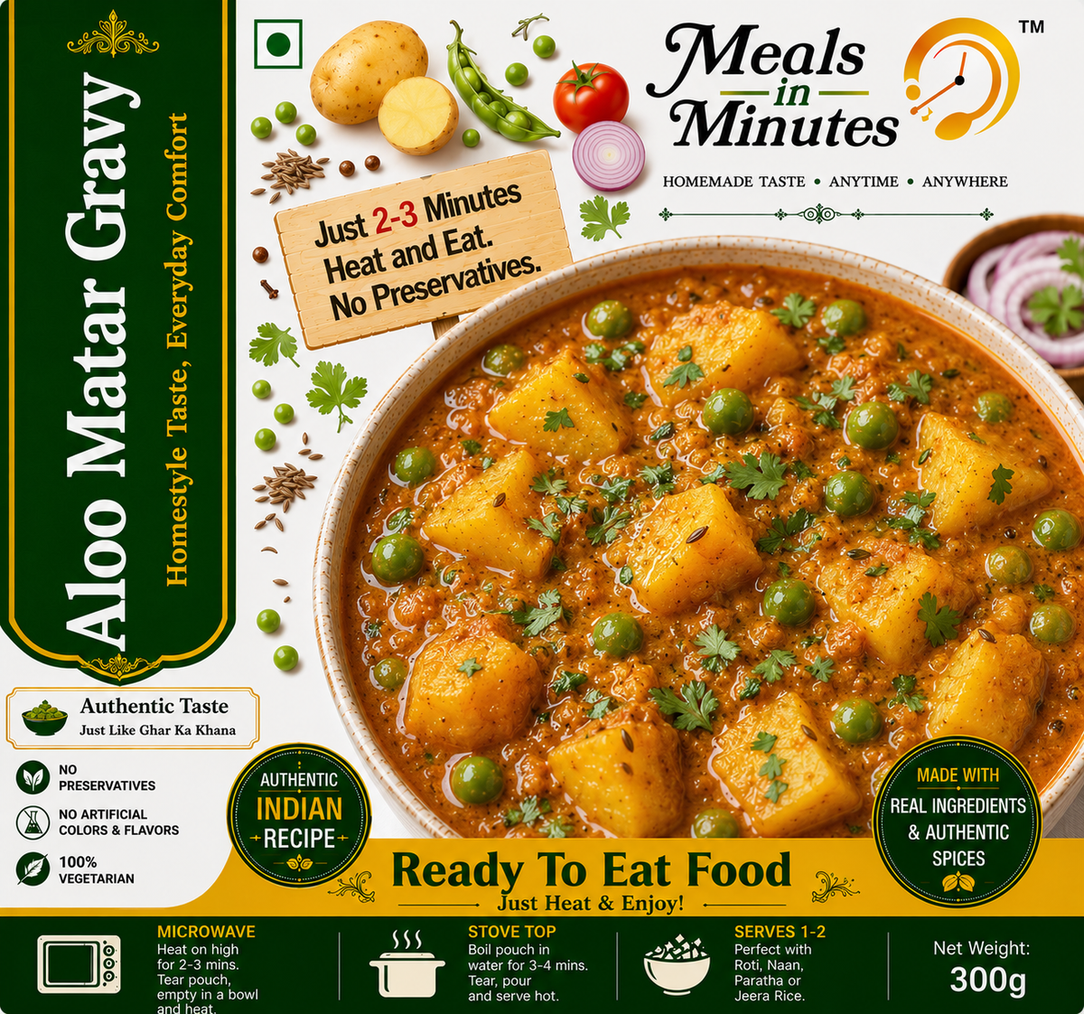 Aloo Matar Gravy